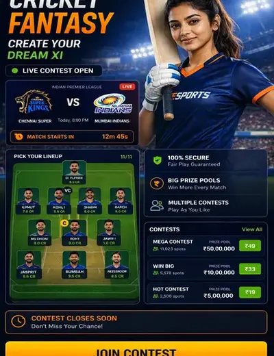Hero11 (hero11) fantasy cricket & matchday visual 3